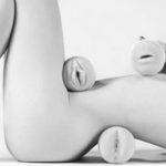 Men's sex toys on a woman