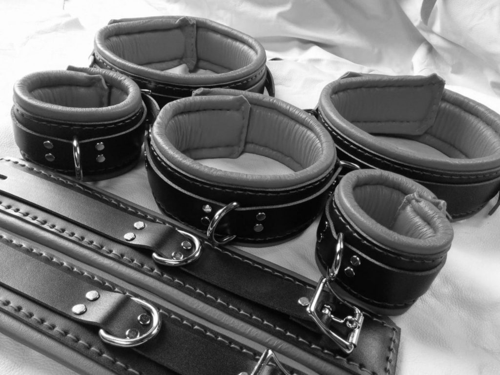 Custom Leather Cuff and Bondage set